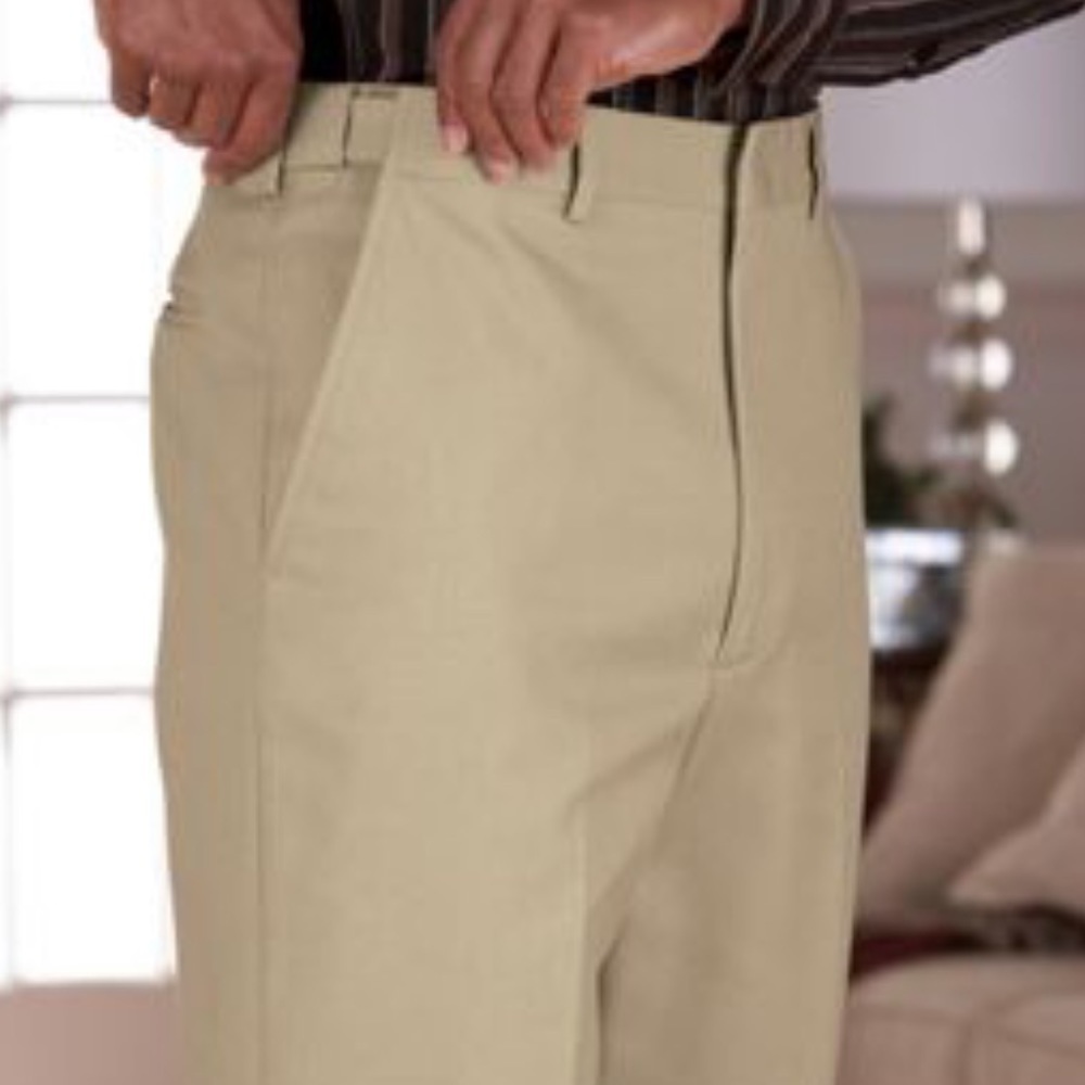 John Blair‎ Adjust-A-Band Relaxed-Plain chino pant